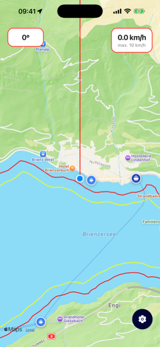 Seekarte Brienzersee Navigation